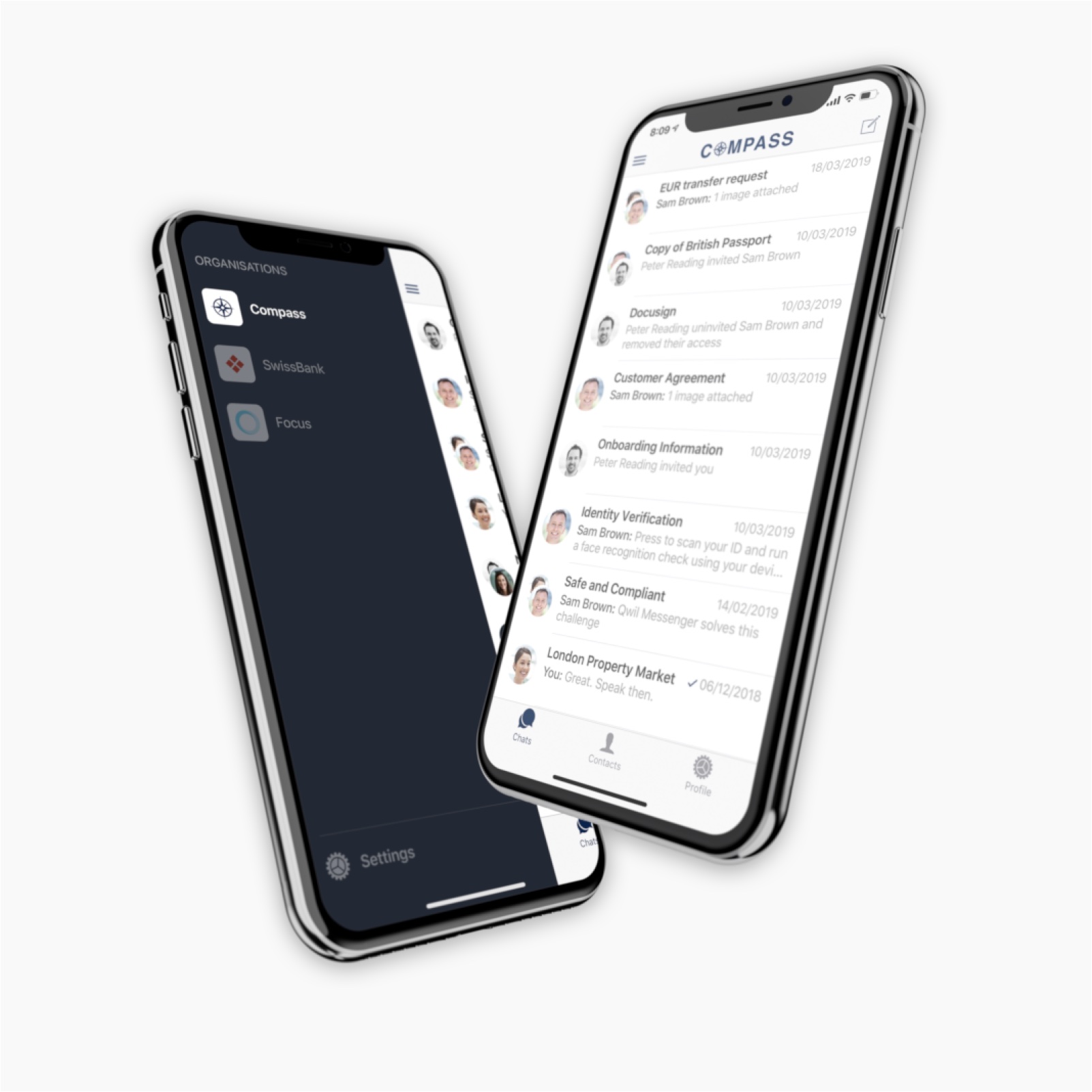 screenshot of Qwil Messenger
